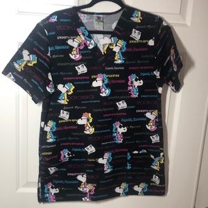Peanuts 100% cotton medical scrub. Size M